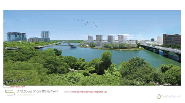 Austin South Shore Waterfront Redesign Proposal. Courtesy Texas Urban Futures Lab.